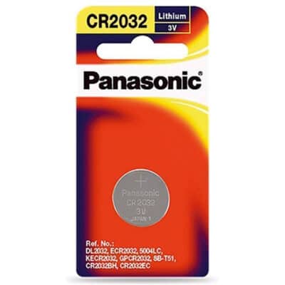 3V 2032 Lithium Coin / Button CR-2032PG/1B Battery, Panasonic, 1 Pack