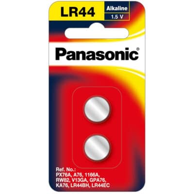 1.5V LR44/A26 Panasonic Calculator Battery LR-44PT/2B Battery, 2 Pack