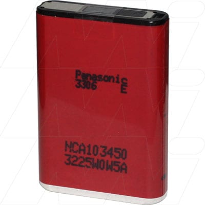 Panasonic NCA103450 Prismatic Lithium Ion Rechargeable Battery