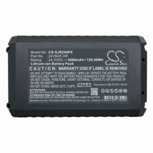 Snow Joe 24V-AJC-LTE Gardening Tools Battery 24.0V 5000mAh Li-ion SJR240PX
