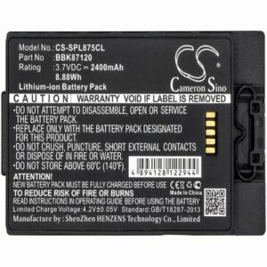 Spectralink 8742 Cordless Phone Battery 3.7V 2400mAh Li-ion SPL875CL